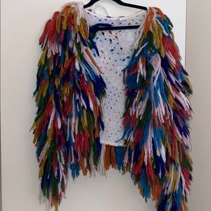 Shaggy colorful Cardigan